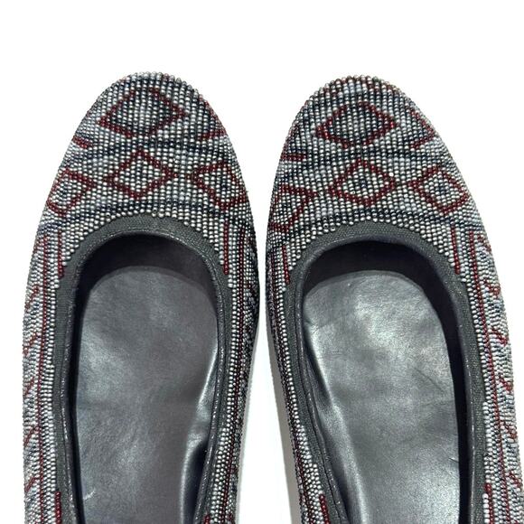 Donald J. Pliner Women’s Beaded Multicolor Ballet Flats Shoes Black Size 7 M - Picture 6 of 11